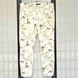 Buffalo David Bitton High Rise Stretch Skinny Ankle Havana Denim Jeans Floral 12